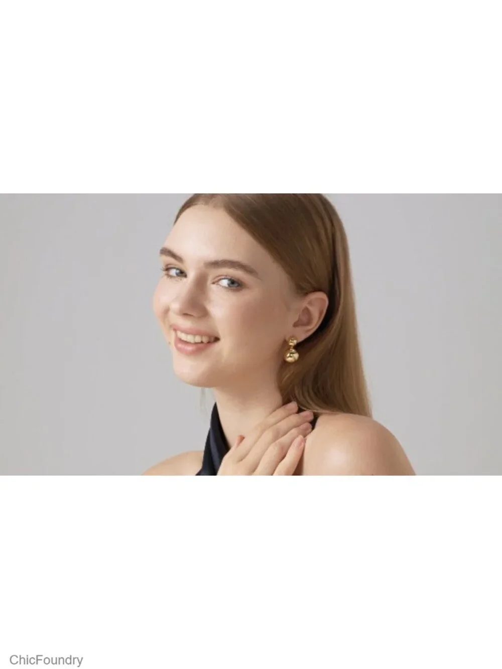 Green Crystal Huggie Gold Hoop Earrings for Women 14K Gold Plated 925 Sterling